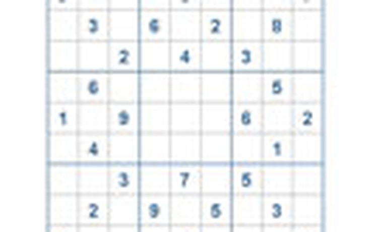 Mời các bạn thử sức với ô số Sudoku 2079 mức độ Khó