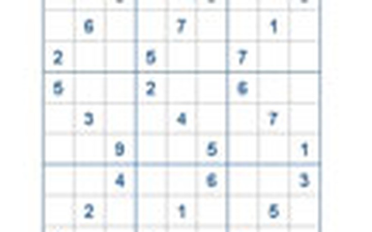 Mời các bạn thử sức với ô số Sudoku 2054 mức độ Khó