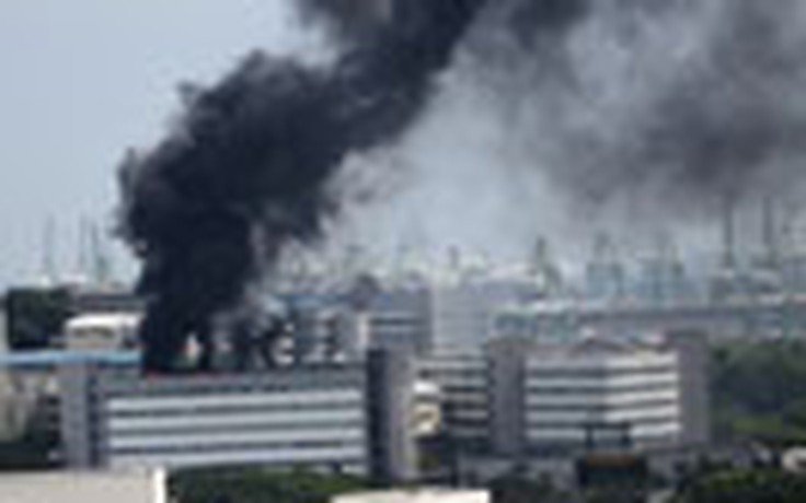 Cháy lớn ở Đại học quốc gia Singapore