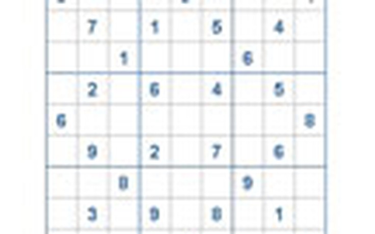 Mời các bạn thử sức với ô số Sudoku 2089 mức độ Khó