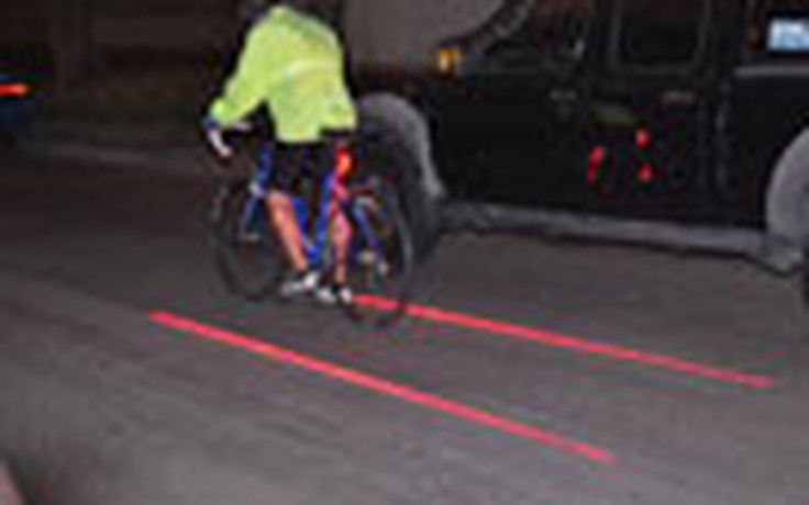 Đèn tạo làn đường cho xe đạp