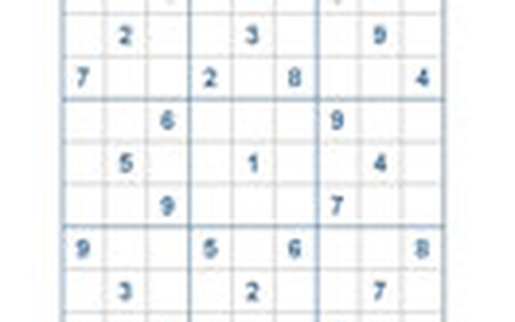 Mời các bạn thử sức với ô số Sudoku 2111 mức độ Rất Khó