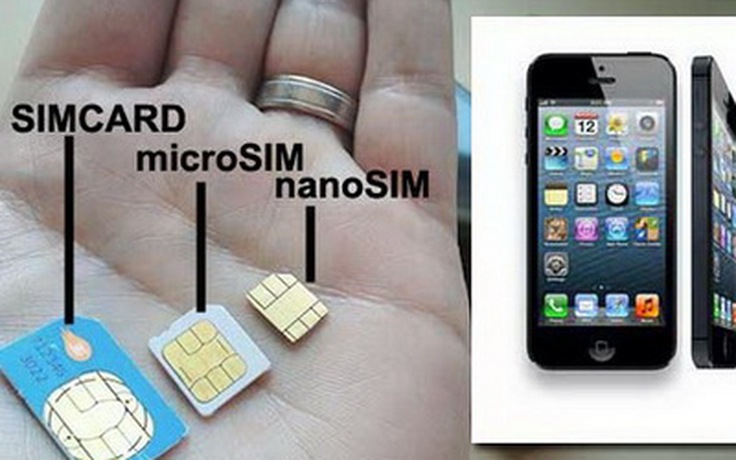 nano-SIM của iPhone 5 tương thích với mạng di động VN