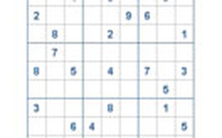 Mời các bạn thử sức với ô số Sudoku 2087 mức độ Khó