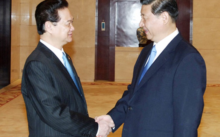 Thủ tướng Nguyễn Tấn Dũng gặp Phó chủ tịch Trung Quốc Tập Cận Bình