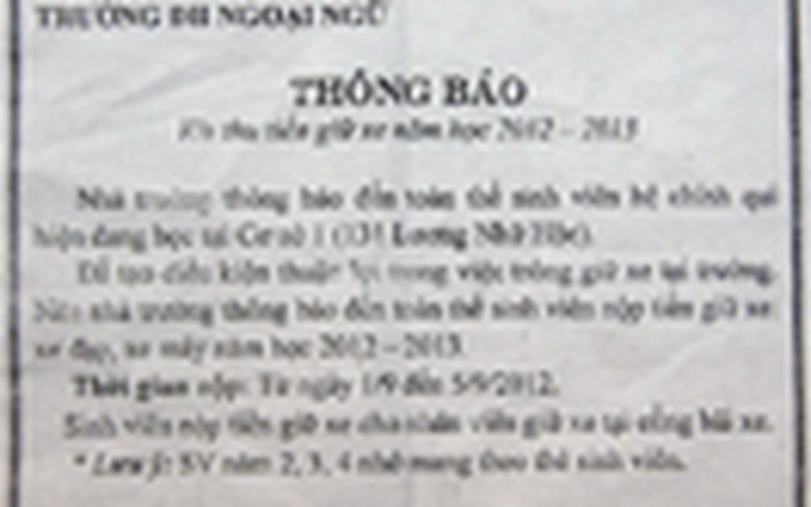 Mạo danh nhà trường làm tiền sinh viên