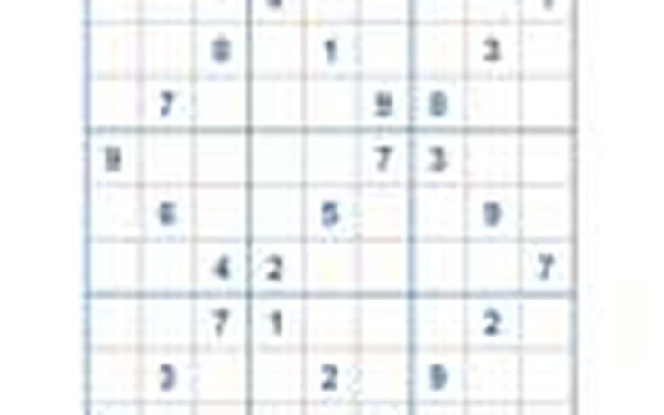 Mời các bạn thử sức với ô số Sudoku 2220 mức độ Khó