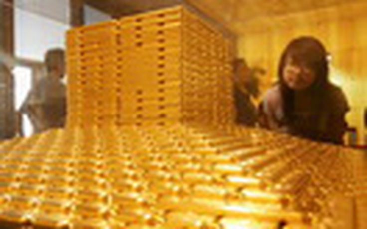Trải 1.000 thỏi vàng làm lối đi tại Trung Quốc