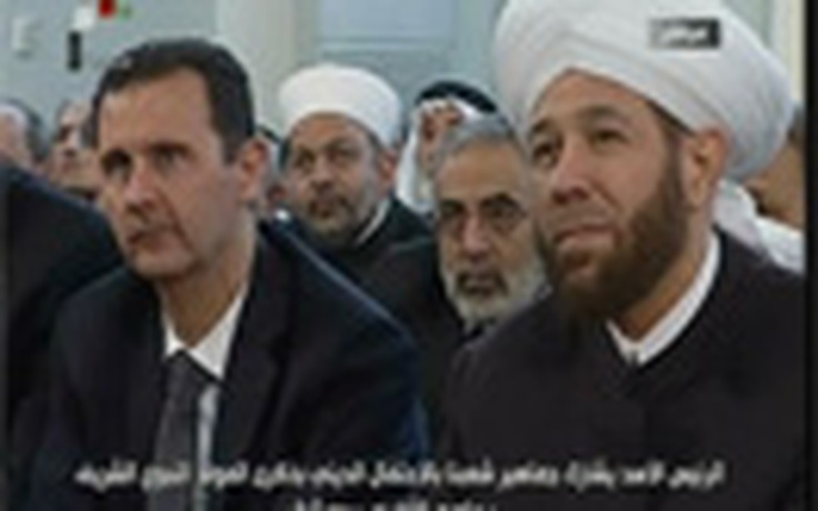 Ông al-Assad tái xuất hiện trên truyền hình