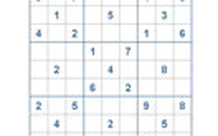 Mời các bạn thử sức với ô số Sudoku 2477 mức độ Khó