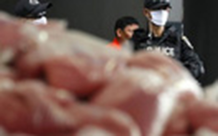 Thái Lan tịch thu khối lượng methamphetamine trị giá 30 triệu USD