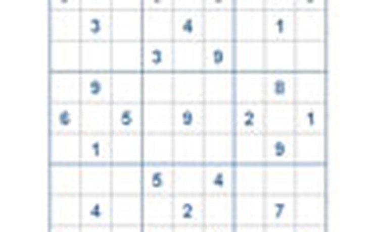 Mời các bạn thử sức với ô số Sudoku 2483 mức độ Khó