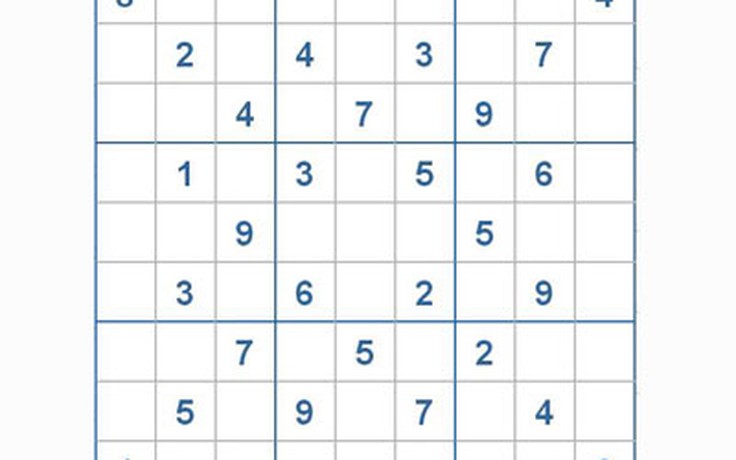 Mời các bạn thử sức với ô số Sudoku 2512 mức độ Khó