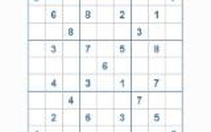 Mời các bạn thử sức với ô số Sudoku 2524 mức độ Rất Khó