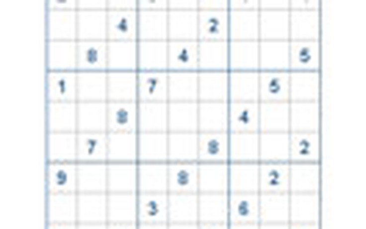 Mời các bạn thử sức với ô số Sudoku 2507 mức độ Khó