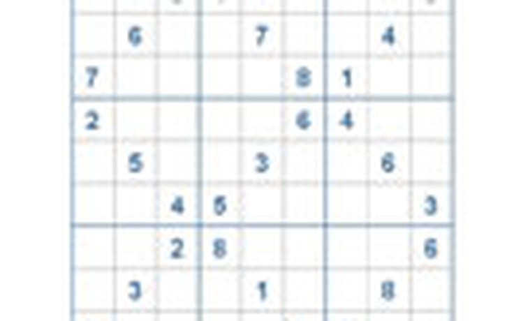 Mời các bạn thử sức với ô số Sudoku 2519 mức độ Khó