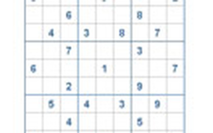 Mời các bạn thử sức với ô số Sudoku 2526 mức độ Khó