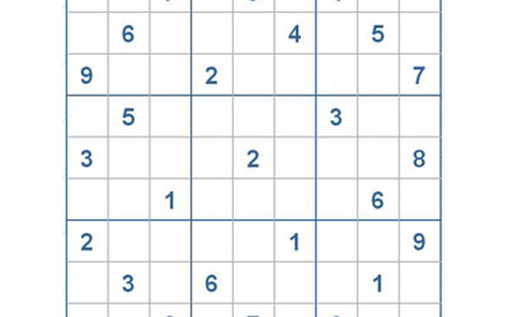 Mời các bạn thử sức với ô số Sudoku 2533 mức độ Khó