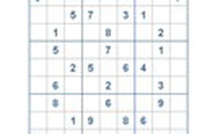 Mời các bạn thử sức với ô số Sudoku 2536 mức độ Khó