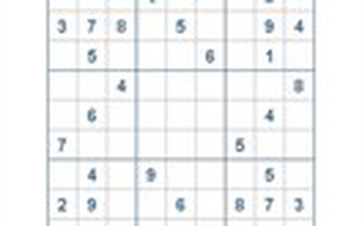 Mời các bạn thử sức với ô số Sudoku 2547 mức độ Khó