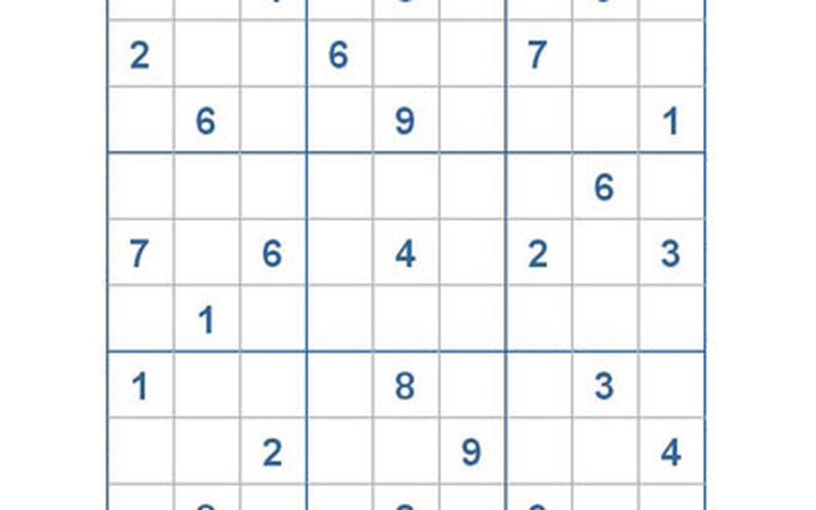 Mời các bạn thử sức với ô số Sudoku 2555 mức độ Khó