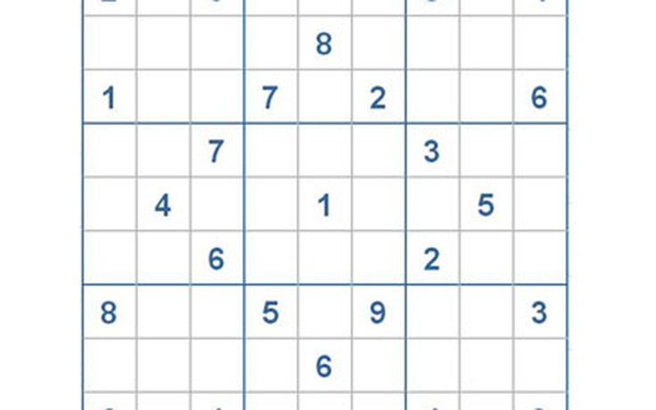 Mời các bạn thử sức với ô số Sudoku 2535 mức độ Khó