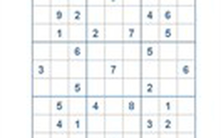 Mời các bạn thử sức với ô số Sudoku 2543 mức độ Khó