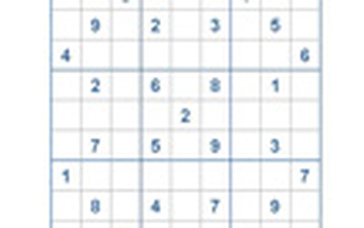 Mời các bạn thử sức với ô số Sudoku 2270 mức độ Khó