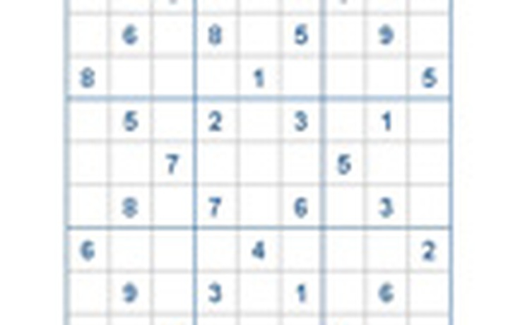 Mời các bạn thử sức với ô số Sudoku 2284 mức độ Khó