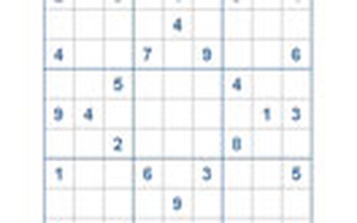 Mời các bạn thử sức với ô số Sudoku 2271 mức độ Khó