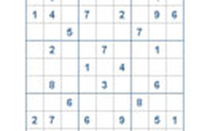 Mời các bạn thử sức với ô số Sudoku 2274 mức độ Khó