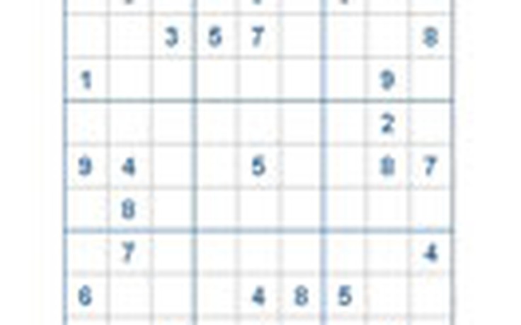 Mời các bạn thử sức với ô số Sudoku 2285 mức độ Khó