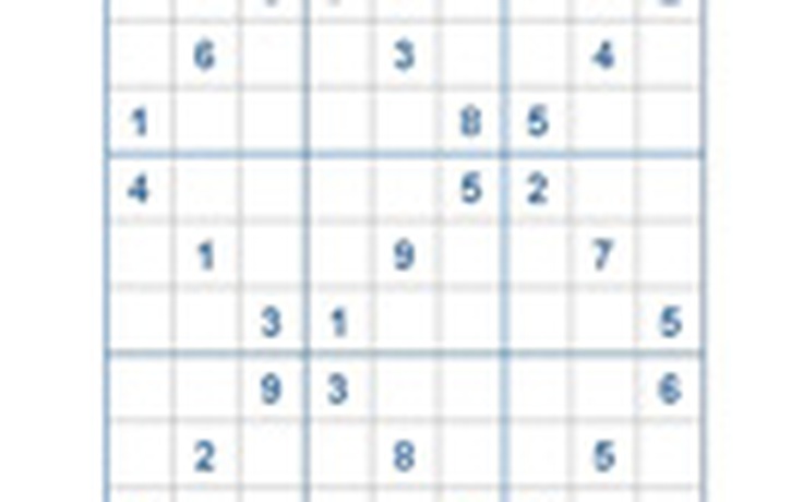 Mời các bạn thử sức với ô số Sudoku 2292 mức độ Khó
