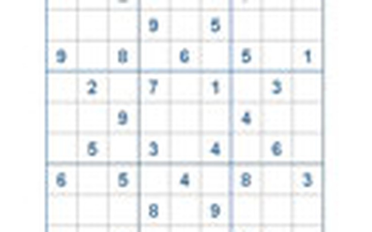 Mời các bạn thử sức với ô số Sudoku 2299 mức độ Khó