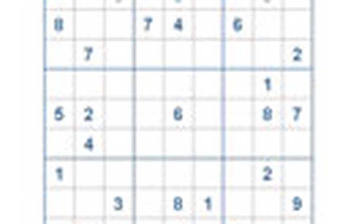 Mời các bạn thử sức với ô số Sudoku 2311 mức độ Khó