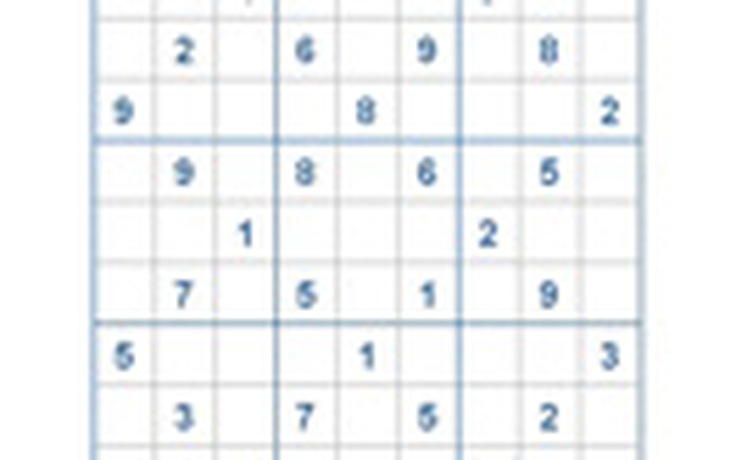 Mời các bạn thử sức với ô số Sudoku 2326 mức độ Khó