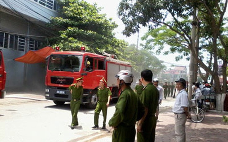 Cháy tại Đài phát thanh truyền hình Hà Tĩnh