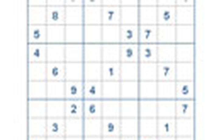 Mời các bạn thử sức với ô số Sudoku 2321 mức độ Rất khó
