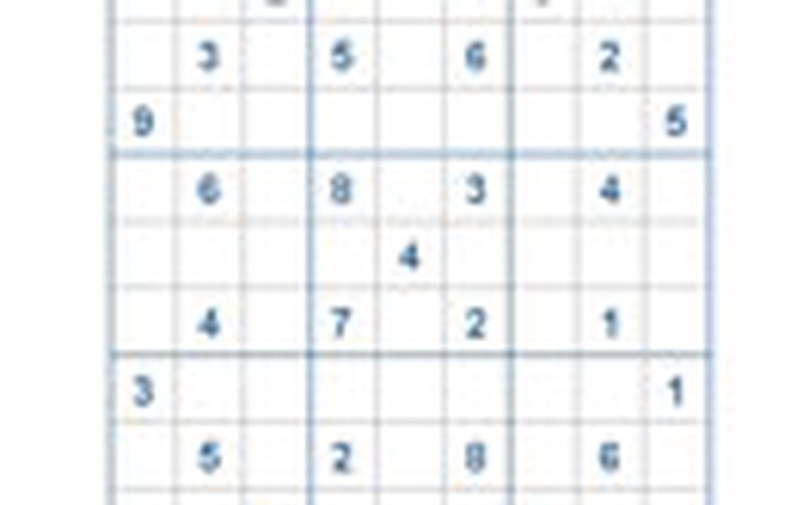 Mời các bạn thử sức với ô số Sudoku 2324 mức độ Khó