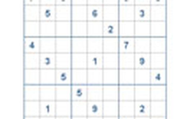 Mời các bạn thử sức với ô số Sudoku 2327 mức độ Khó