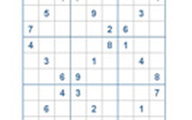 Mời các bạn thử sức với ô số Sudoku 2365 mức độ Khó