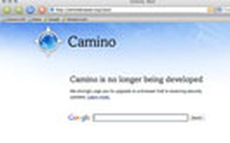 Trình duyệt web Camino bị khai tử trên Mac OS X