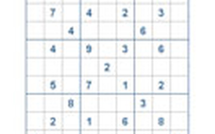 Mời các bạn thử sức với ô số Sudoku 2366 mức độ Khó
