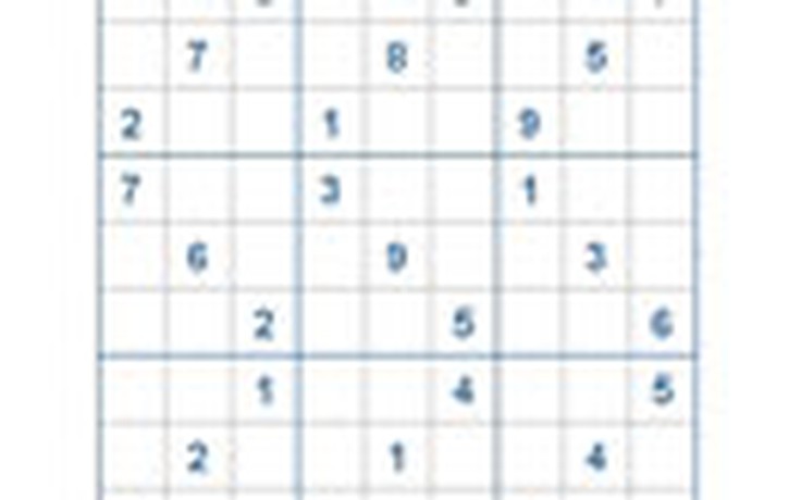 Mời các bạn thử sức với ô số Sudoku 2372 mức độ Khó