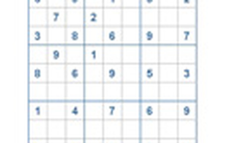 Mời các bạn thử sức với ô số Sudoku 2384 mức độ Rất Khó
