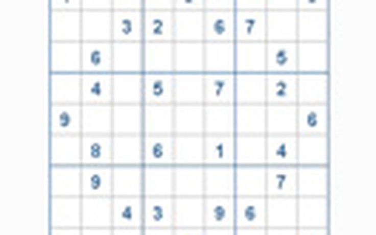 Mời các bạn thử sức với ô số Sudoku 2417 mức độ Khó