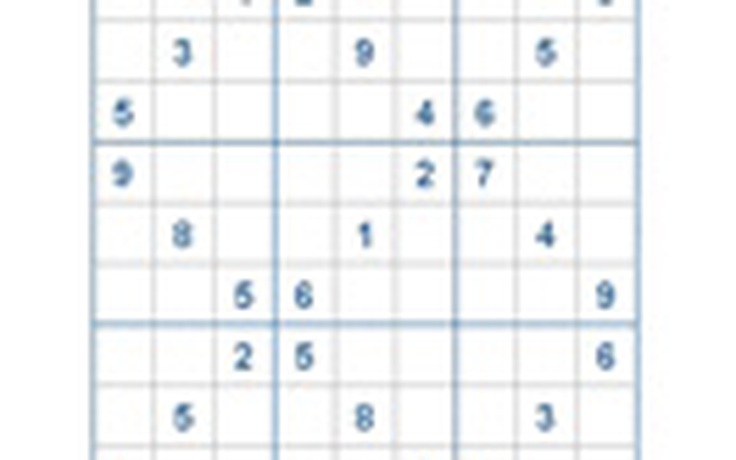 Mời các bạn thử sức với ô số Sudoku 2426 mức độ Rất Khó