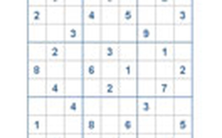Mời các bạn thử sức với ô số Sudoku 2435 mức độ Khó