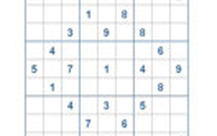 Mời các bạn thử sức với ô số Sudoku 2416 mức độ Khó