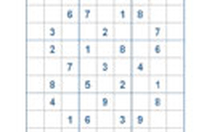 Mời các bạn thử sức với ô số Sudoku 2445 mức độ Khó